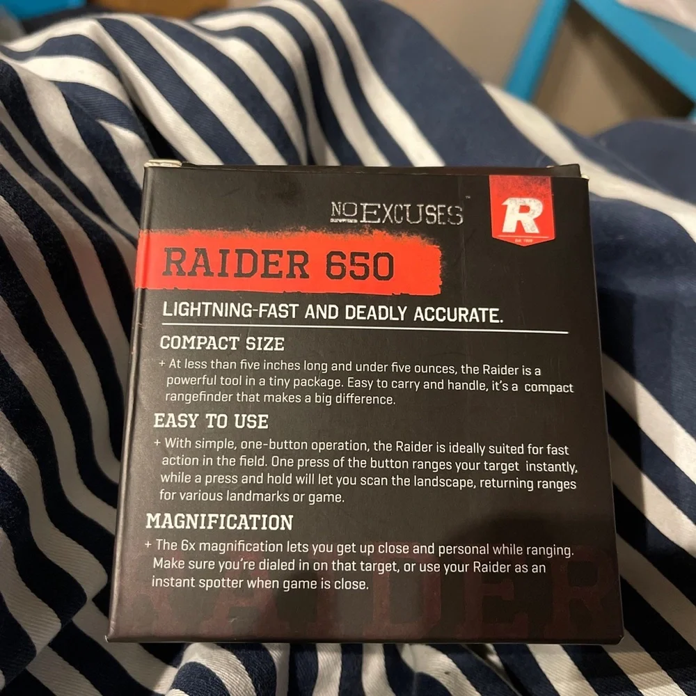 Redfield Raider 650 Laser Rangefinder Case Box Instruction Manual